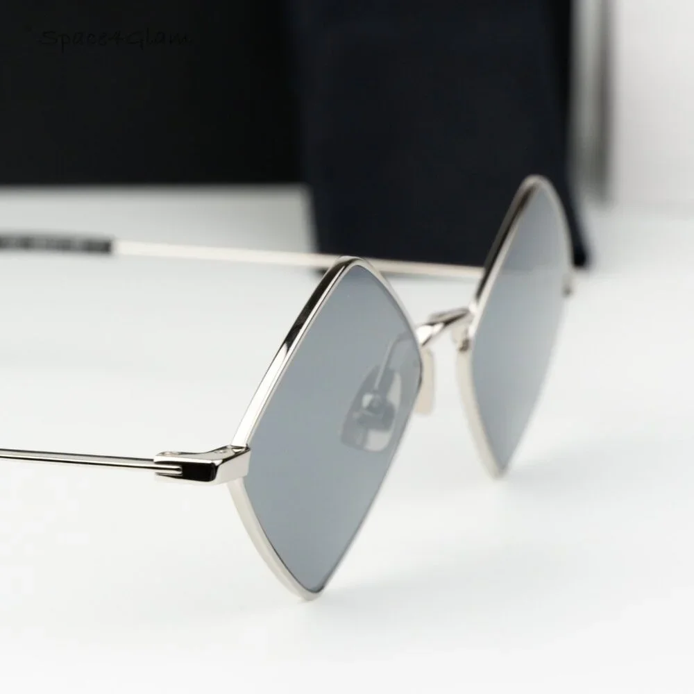 Saint Laurent Men Sunglasses Silver Flash SL302LISA 010 NEW AUTHENTIC - Picture 3 of 12